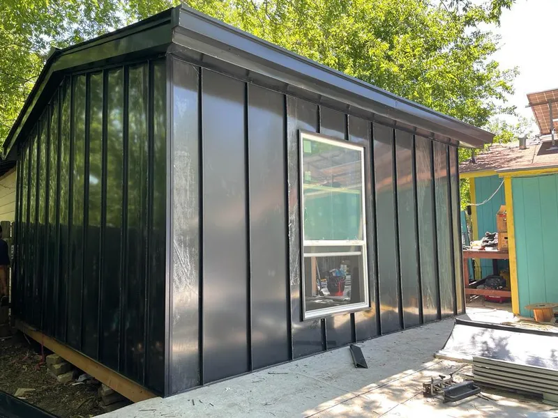 Black standing seam metal wall panels for Roof Inspection in Eufaula